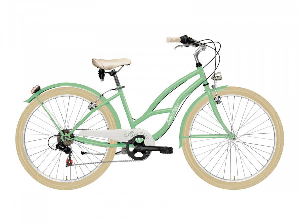 Vélo City Bike MYLAND Dosso 26" 6V - Pour Femme - Taille M - Vert - Neuf