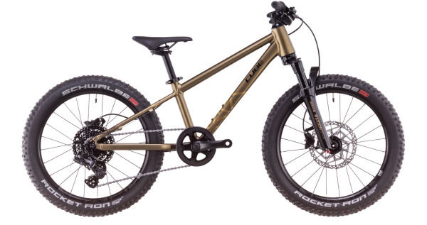 BICICLETA CUBE REACTION 240 TM GOLDENLIME BLACK 2025 - 20"