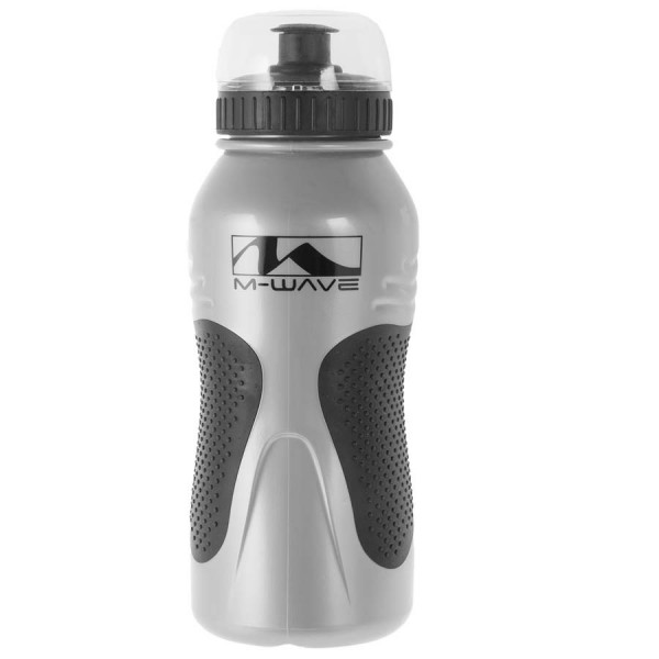 Bidon plastic 500ml gri/negru non slip M-Wave