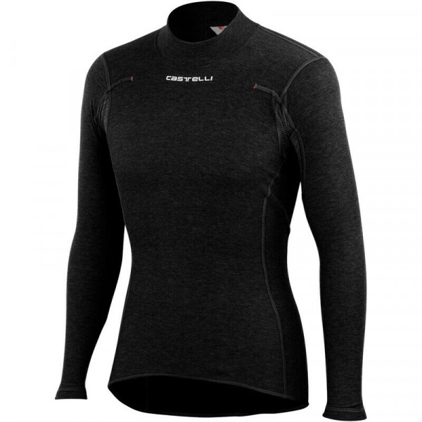 Bluza de corp cu maneca lunga Castelli Flanders Warm LS, Negru