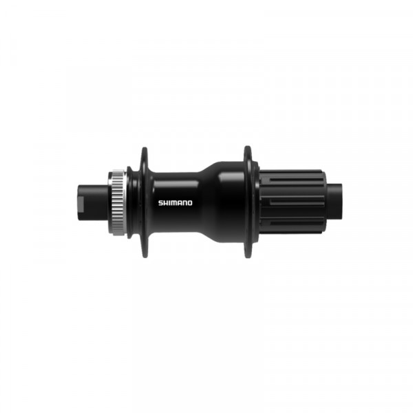 Butuc spate Shimano FH-TC500-HM, center lock disc, fara lock ring, 8-11 vit, pt 12mm thru type axle, fara ax, 32H, OLD:142mm, black, ambalat ind.