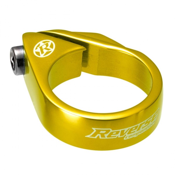 Colier tijă șa Reverse Bolt Clamp 34.9mm, Auriu