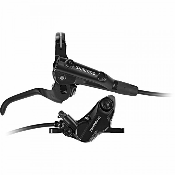 Frana pe disc Shimano BL-MT501(R) BR-MT520(R) J-KIT fara adaptor placute metal (fara aripioare) furtun SM-BH90-SS 1700mm negru