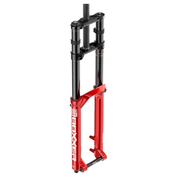 Furcă RockShox BoXXer Ultimate MY24, 29", Offset 48 mm, ax 20 x 110 mm, cursă 200 mm, DebonAir+ twin tube, Charger 3, ButterCups, aripă inclusă, negru-roșu