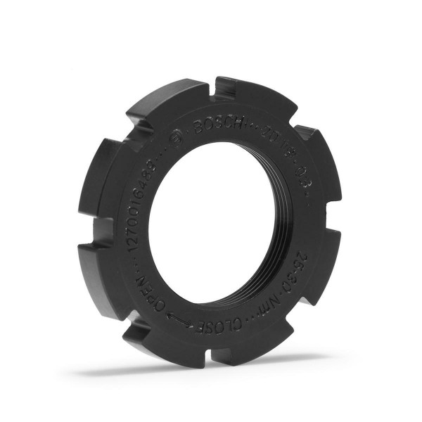 Lockring, black, for mounting the chainring, o-ring 1.270.016.107 also required