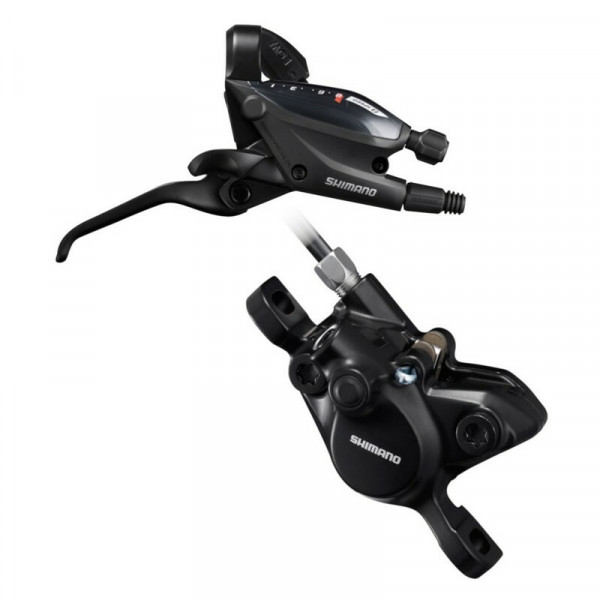 Maneta schimbator/frana Shimano ST-EF505(9R), BR-MT200(R), 9v fara adaptor, placute resin