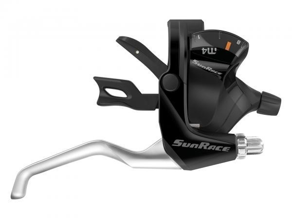 Manete schimbator/frana Sunrace STM400 Trigger 3x7 vit negre