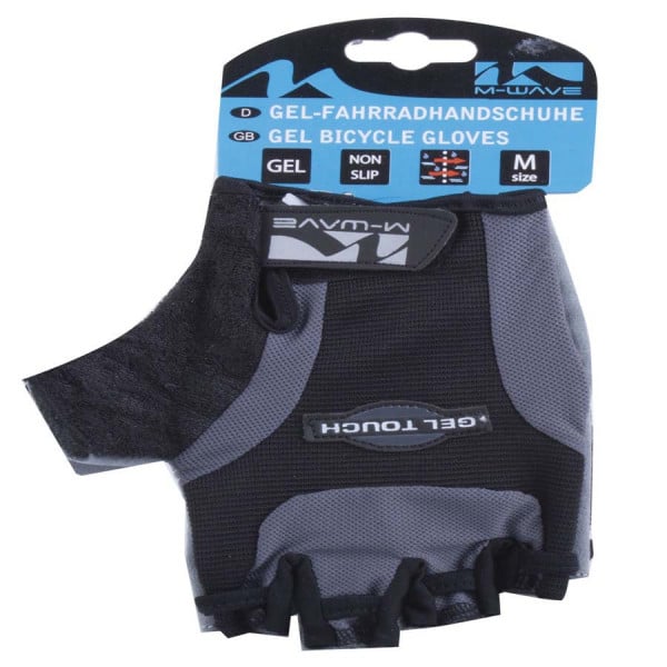 Manusi bicicleta cu gel M-Wave gri