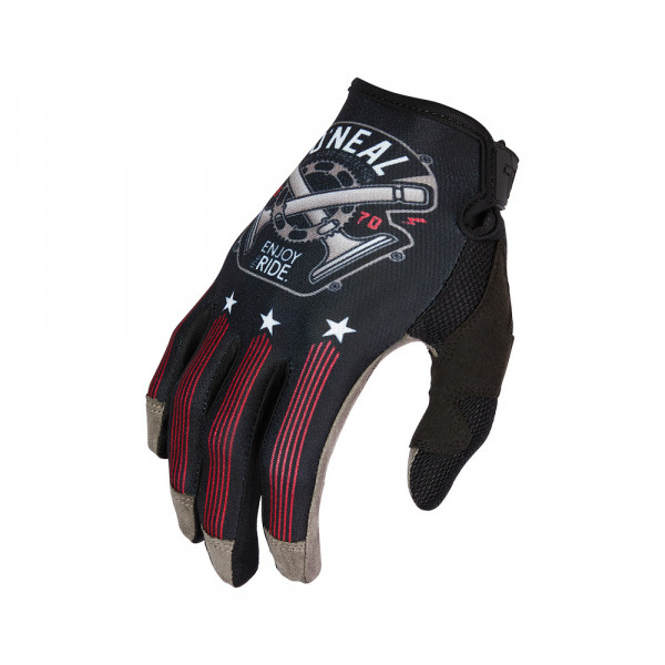 Manusi O'Neal Mayhem Glove Piston Black/White/Red