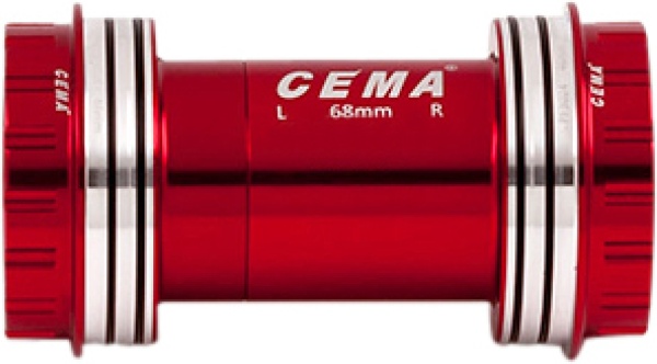 Monobloc CEMA PF30 Interlock, Shimano, Ceramic, 24 mm, Roșu