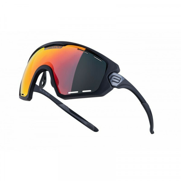 Ochelari Force Ombro Plus negru mat, lentila rosie