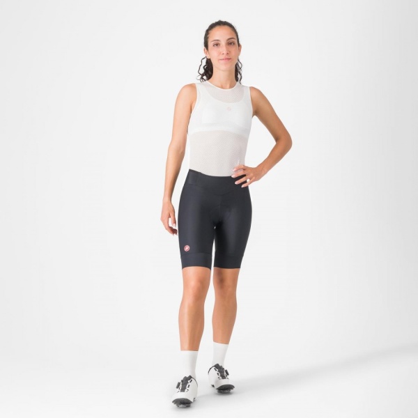 Pantaloni scurti Castelli Prima 2, pentru femei, negru/negru