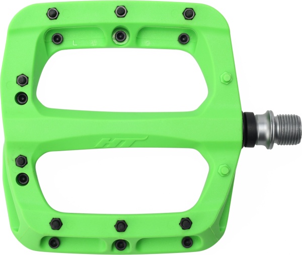 Pedale HT Components PA03A, Platformă, pentru MTB, Gravel și E-MTB, Verde