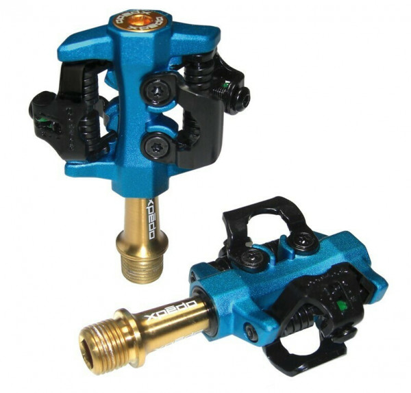 Pedale Xpedo Clipless CXR Ti blue/gold 9/16" XMF-10AT