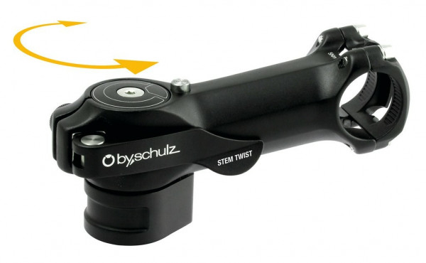 Pipa Speedlifter Stem Twist 75mm/8, 31,8mm handlebar clamping, black