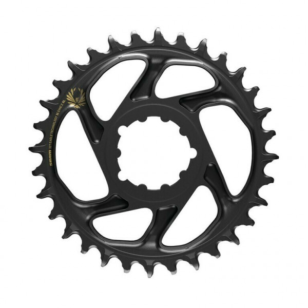 Placa pedalier Sram X-Sync2 SL Eagle Boost 34T, gold, aluminiu, offset 3mm, DM, 11/12V