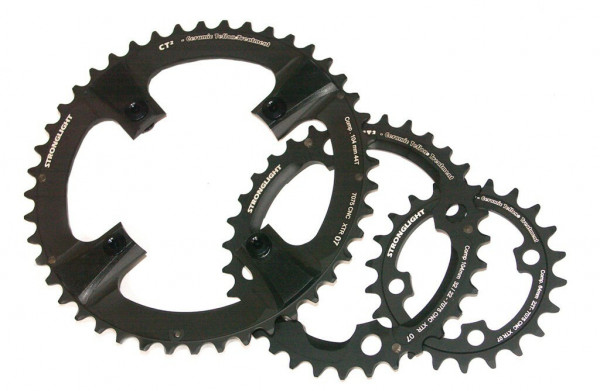 Placa pedalier Stronglight Type XTR 07 internal 22T, negru