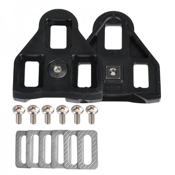 Placute Wellgo-RC6 ptr. pantofi SPD compatibile pedale Look 0 grade negre