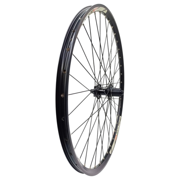 Roata spate Remerx E-Rocky RX3025, Disc 622x25 dubla, simplu capsata,neagra, valva Fv, 36 spite Sapim Leader negre, butuc alu Fastace DA207R,negru, 4rulmenti, caseta alu 8/9/10/11 pinioane, ax M12x142mm (non Boost)