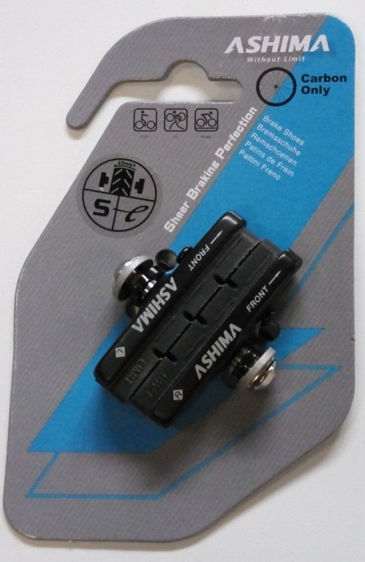 Saboti Ashima ARS46CR-P-B-CA1 (compatibili Shimano) ptr, jante de carbon de 23-28mm
