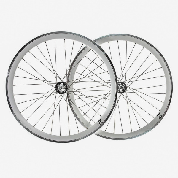 Set roti single speed/fixie 700x32H-40 mm SXT silver