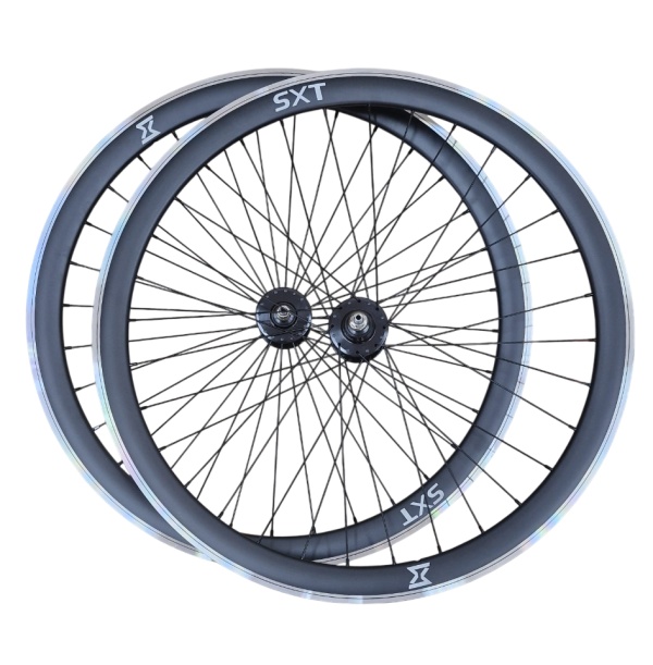 Set Roti Single Speed/Fixie SXT 700-32H 40 mm Negru