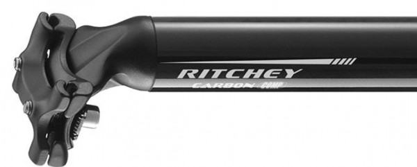 Tija sa Ritchey Comp carbon 27.2x400mm 2-Bolt BB black head + clamp
