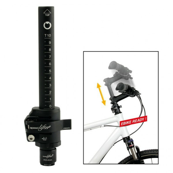 Adaptor pipa reglabil Speedlifter ClassicT10, 25,4, sleeve 39,5, black