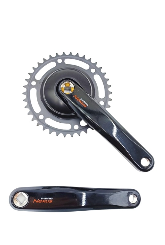 Angrenaj pedalier, single speed, Shimano Nexus FC-C6000, 170mm, 38T, negru