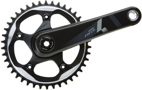 Angrenaj pedalier SRAM Force 1 GXP, 1x11 viteze, BCD 110, 42T, lungime brat 172,5 mm, carbon, pentru Road/Gravel
