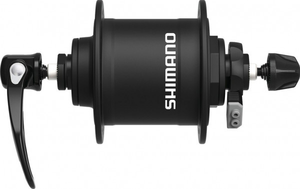 Butuc fata dinam Shimano DHT4000 100mm, 32H, w. SNSP, black