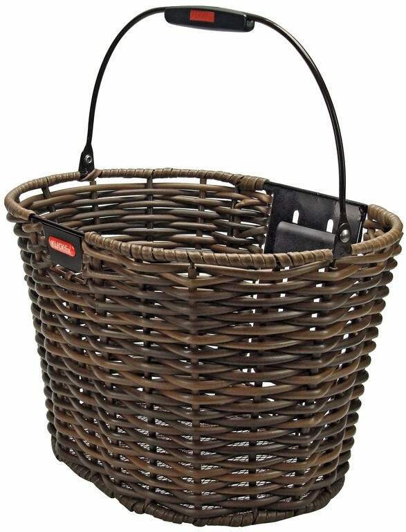 Cos bicicleta fata KLICKfix Structura oval 39x24x28cm 16l