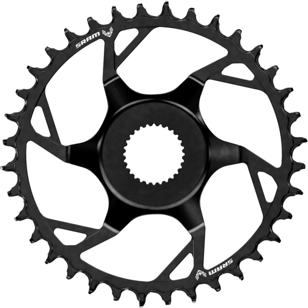 Foaie angrenaj SRAM T-Type Eagle pentru Bosch, 36T, Direct Mount, aluminiu, negru, 12 viteze