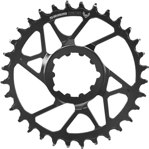 Foaie angrenaj SRAM T-Type Eagle S1000, 32T, oțel, Direct Mount, offset 3 mm, 12 viteze, negru