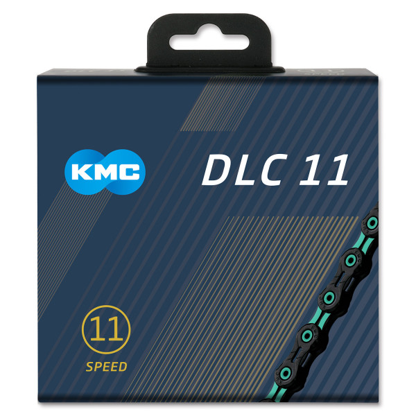 Lant KMC DLC 11 negru/cyan