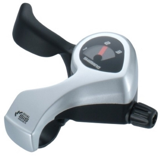 Maneta de schimbator Shimano Tourney SL-TX50-LN, stanga 3 vit. sis, cablu 1800mm, ambalat ind.