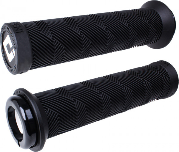 Mansoane ODI Griffe Tangent Contour V2.1 negru, 135mm lock-on negru