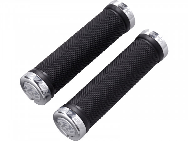 Mansoane REVERSE R-Shock Lock On 31mm x 130mm negru/argintiu