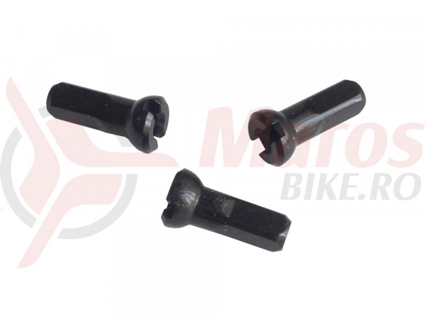 Niplu spita Sapim aluminiu 12mm negru