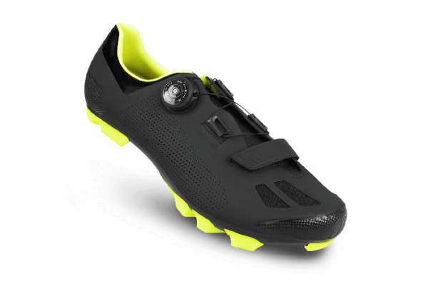 Pantofi ciclism FLR F-70 Elite Mtb negru/galben neon
