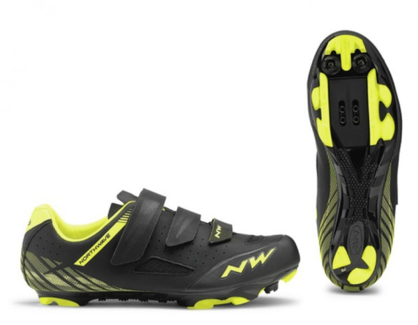 Pantofi Northwave MTB Origin negru/galben fluo