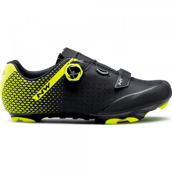 Pantofi Northwave MTB Origin Plus Black/Yelllow fluo