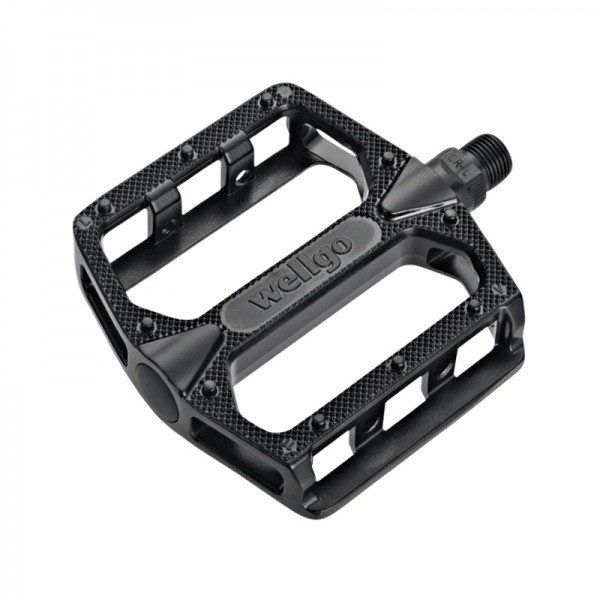 Pedale Wellgo B155 MTB/BMX aluminiu late negre