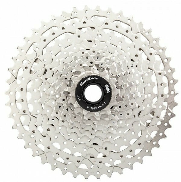 Pinioane Sunrace CSMS2 TA10, pe caseta, 11-51T, 10 vit, argintii/negru, AM