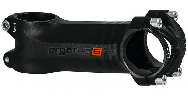 Pipa Ergotec Piranha 2 aluminiu, negru, 1 1/8", 31.8mm, 100mm, 6