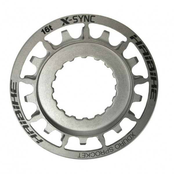 Placa pedalier eBike pentru Bosch XDURO 16T otel inoxidabil argintiu, Gen2 2014