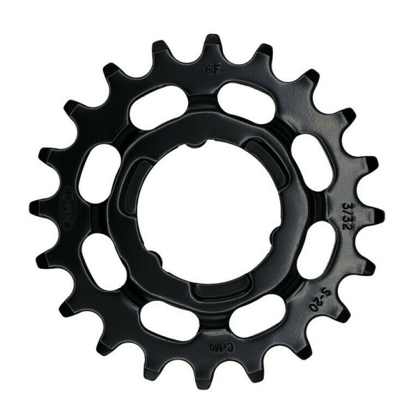 Placa pedalier pentru eBike KMC pentru Shimano 1/2" X 3/32", 20 T, negru