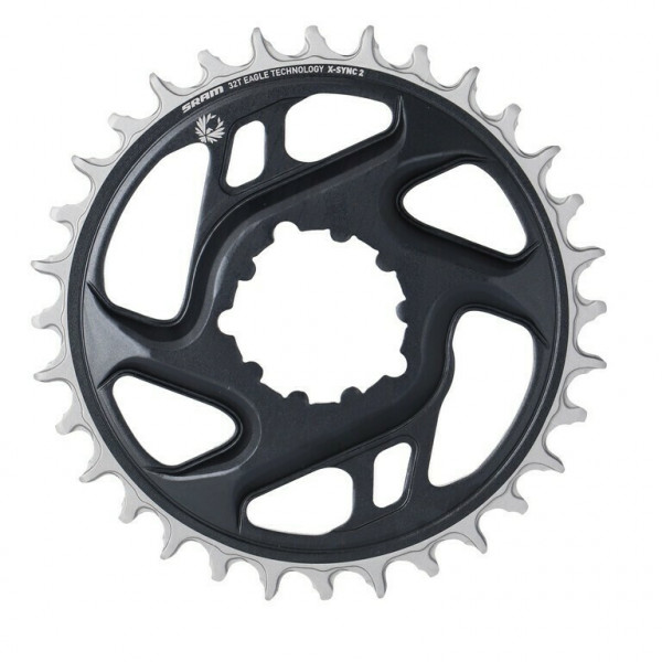 Placa pedalier Sram X-Sync 2 Eagle DM 32T, gri, aluminiu 6mm