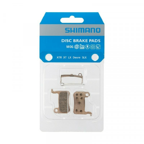 Placute de frana Shimano M06 metal & fara aripioare de racire/arc/siguranta, 1 pereche