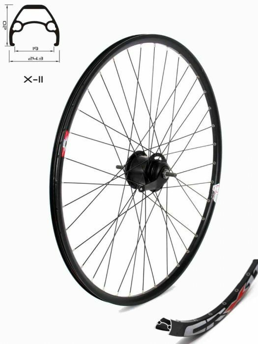 Roata CROSSER X11 36H 28 Spate 7 viteze in butuc SHIMANO ASGC30017CALR